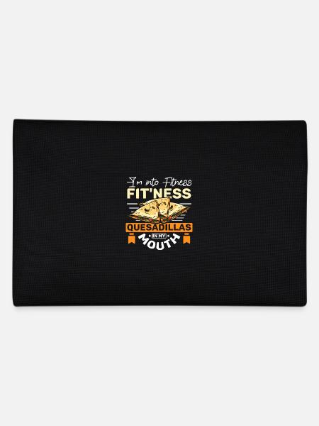 I'm into fitness Fit'ness Quesadillas in my mouth - Pencil Case - black - Back