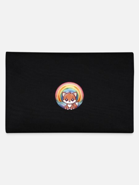 Fuchs Füchse Kinder Kind - Federtasche - Schwarz - Hinten