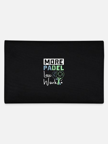 Plus de padel, moins de travail - Trousse - noir - Dos