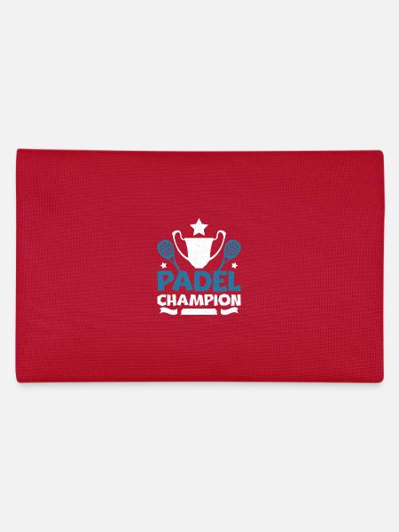 Padel champion - Pencil Case - red - Back