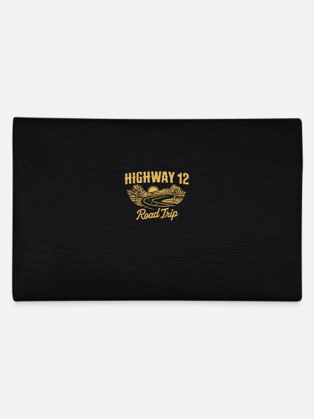 Highway 12 Road Trip Abenteuer - Federtasche - Schwarz - Hinten