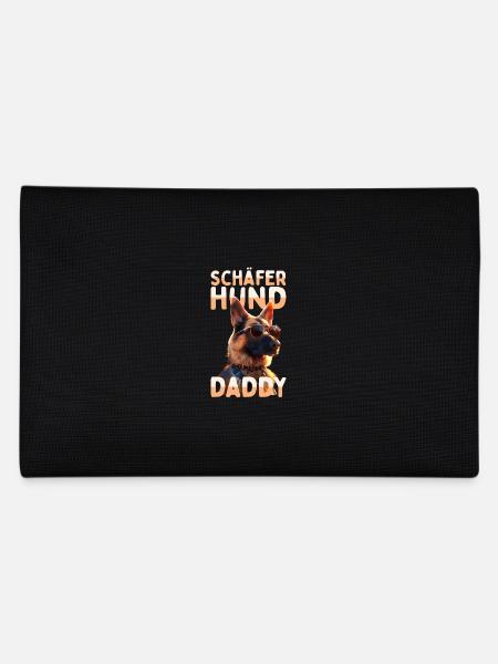 German Shepherd Daddy Dad Dad Father's Day Shepherd Dogs - Pencil Case - black - Back