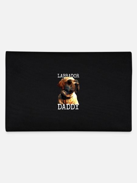 Labrador Daddy Papa Vatertag Labrador Retriever - Federtasche - Schwarz - Hinten