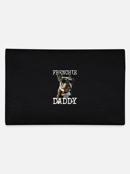 Frenchie Daddy Dad Father's Day Great Dane - Pencil Case - black - Back