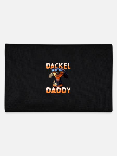 Dachshund Daddy Dachshund Dad Viennese Dad Father's Day - Pencil Case - black - Back
