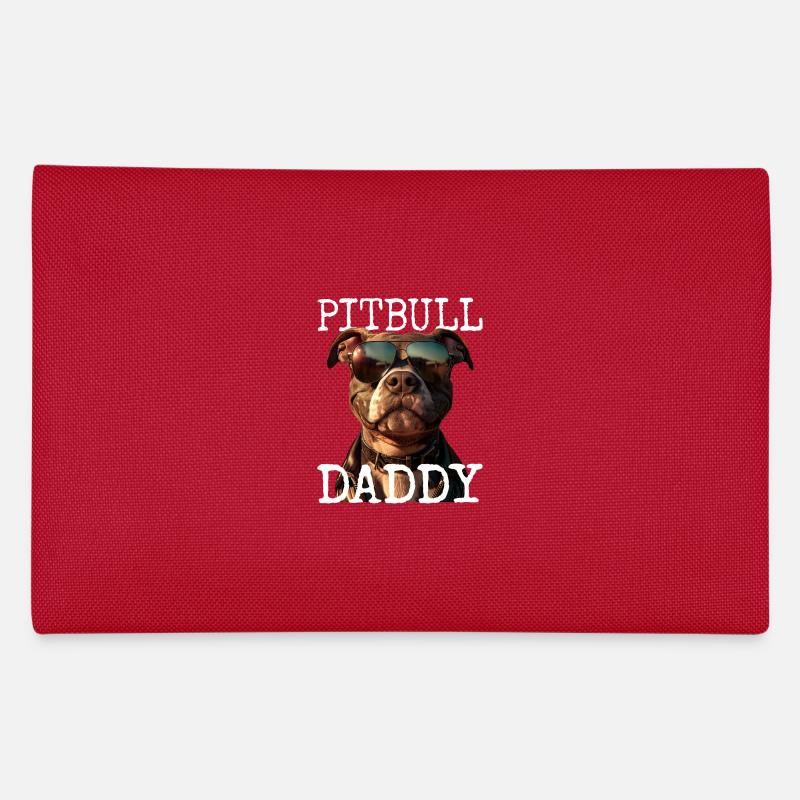Pitbull Daddy Papa Vatertag Pitbull Terrier Dad Federtasche