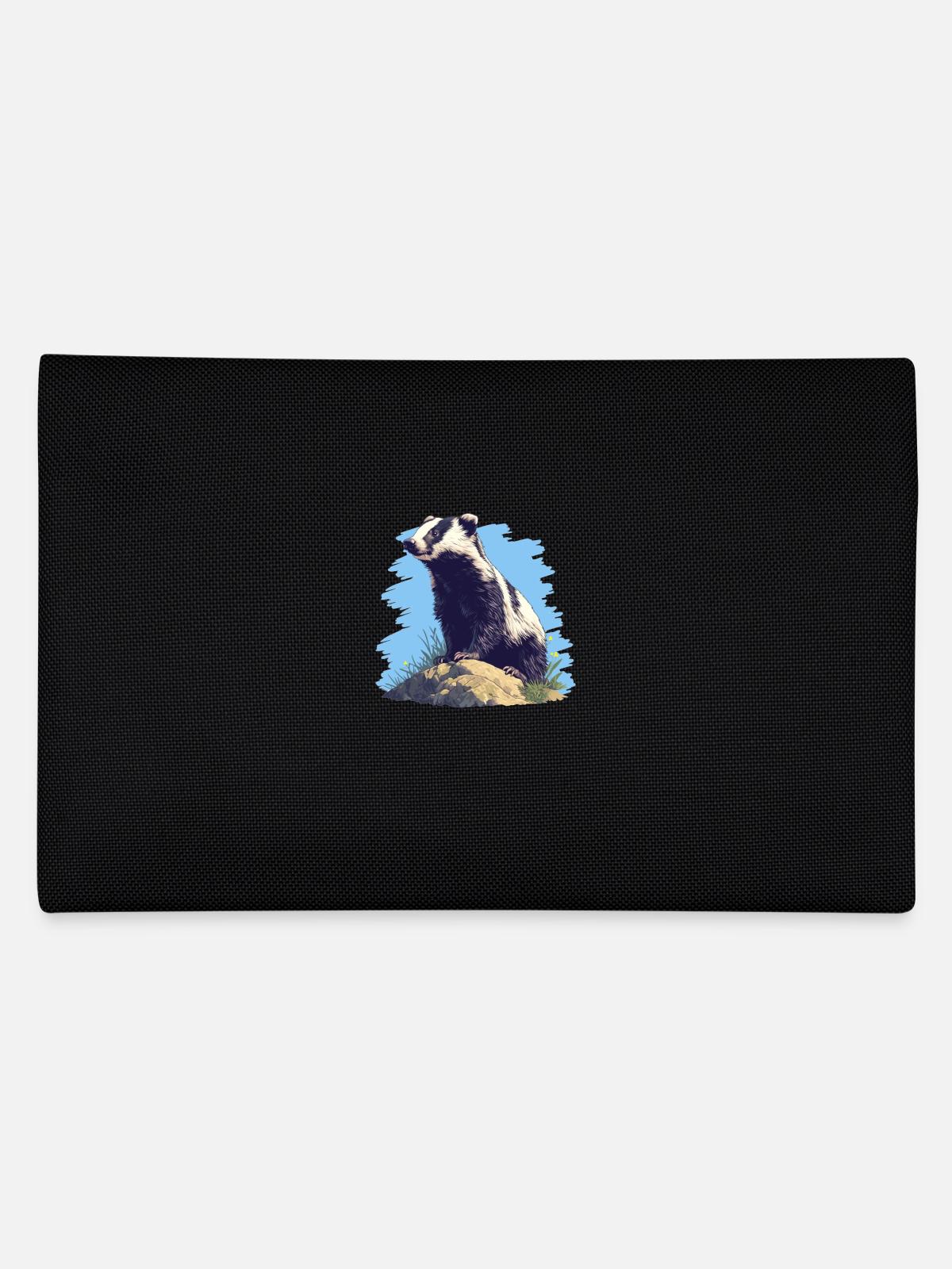 Badger Dachse Dachs - Federtasche - Schwarz - Hinten