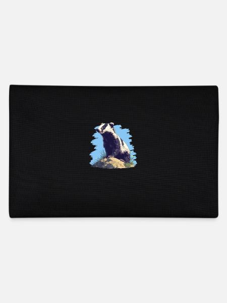 Badger Dachse Dachs - Federtasche - Schwarz - Hinten