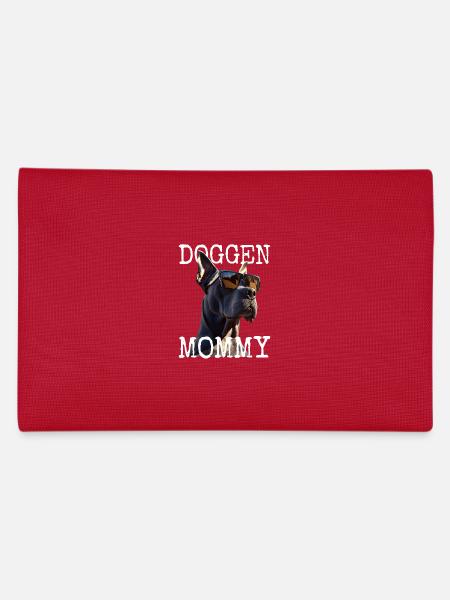 Great Dane Mom Mom Mother's Day Great Dane Mommy - Pencil Case - red - Back
