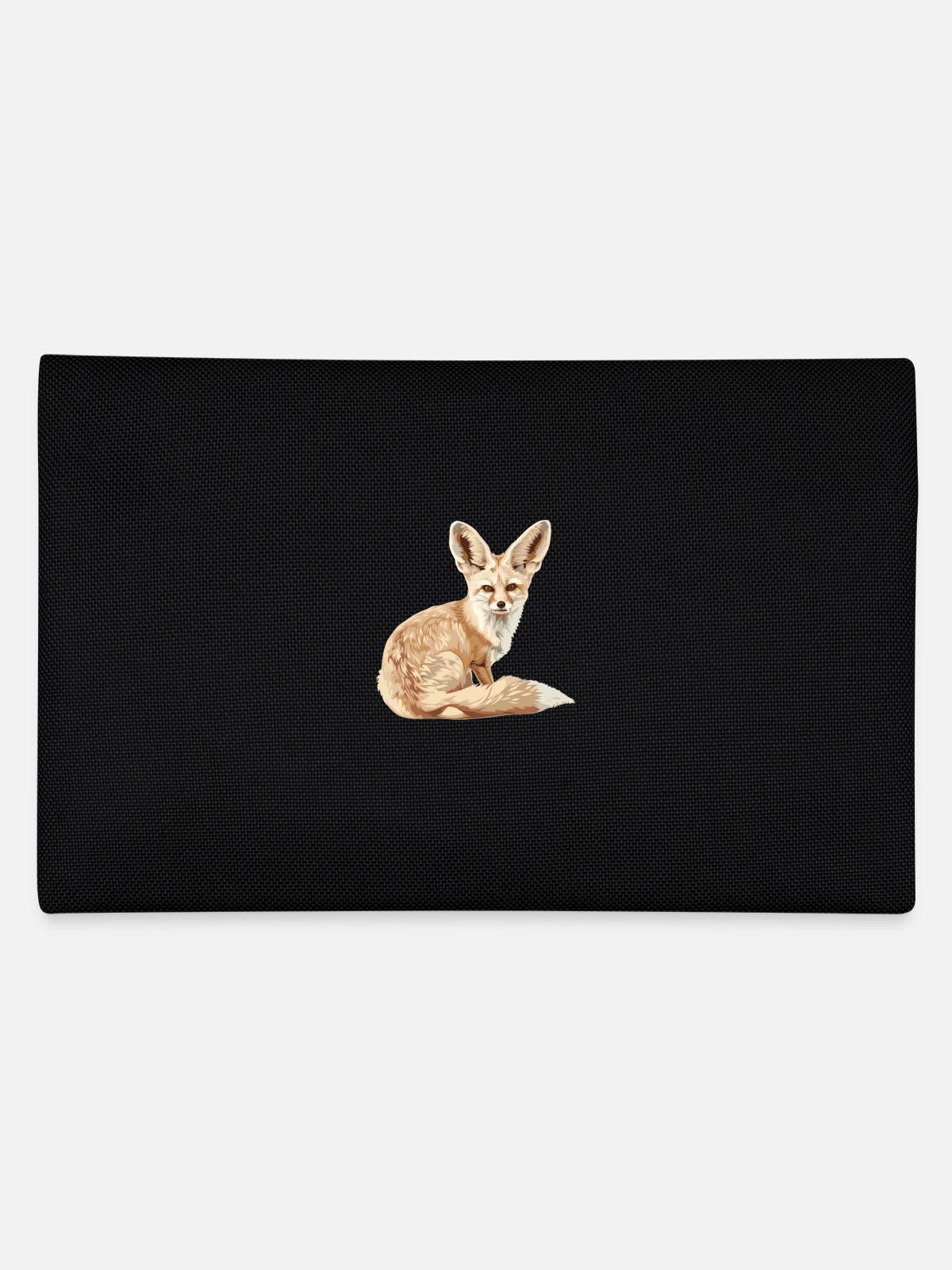 Fennec Fox Fenneks Fennek - Pencil Case - black - Back