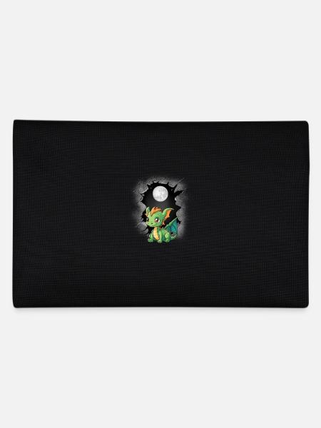 Full Moon Dragon Dragon Moon Mythical Creature - Pencil Case - black - Back