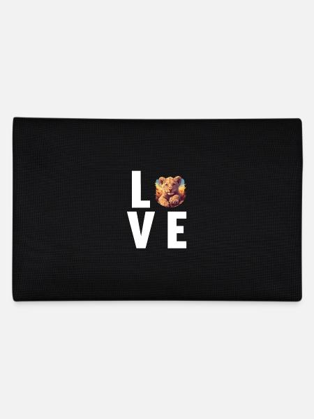 Lion Löwen Löwe - Federtasche - Schwarz - Hinten