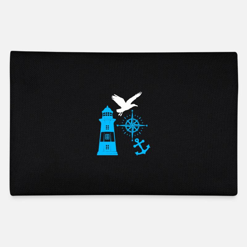 Maritime Lighthouse Compass Lighthouses Seagulls Pencil Case