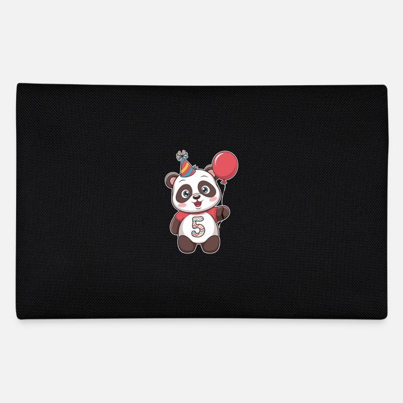 5. Geburtstag Panda mit Ballon und Partyhut Federtasche