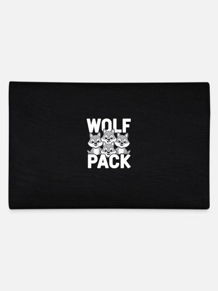 Wolf Group Design Wolf Pack - Pencil Case - black - Back