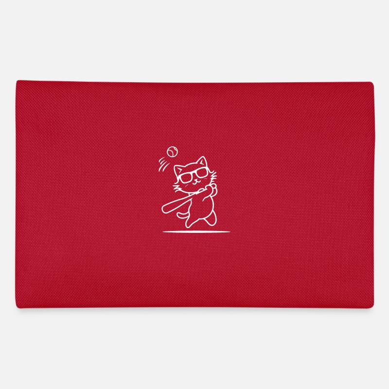 Chat avec des lunettes de soleil jouant au baseball Trousse