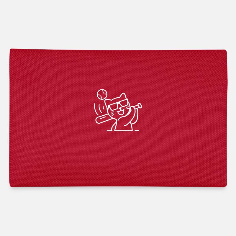 Chat avec des lunettes de soleil jouant au baseball Trousse
