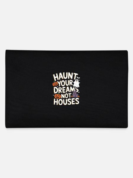 Penguin Halloween: Haunting Your Dreams Not Houses - Pencil Case - black - Back