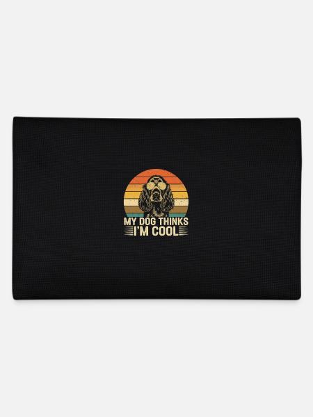 Cocker Spaniel Mon chien pense que je suis cool - Trousse - noir - Dos