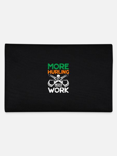 More Hurling Less Work - Pencil Case - black - Back