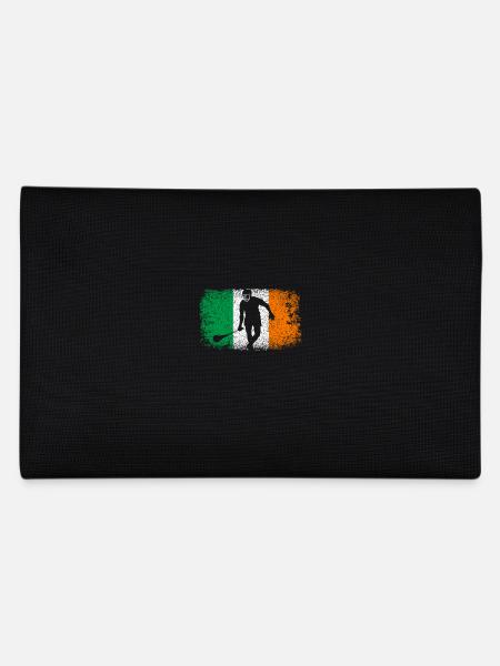 Hurling Irish flag - Pencil Case - black - Back