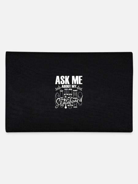 Skateboard Art For Boys Girls Men Skateboard Gifts - Pencil Case - black - Back