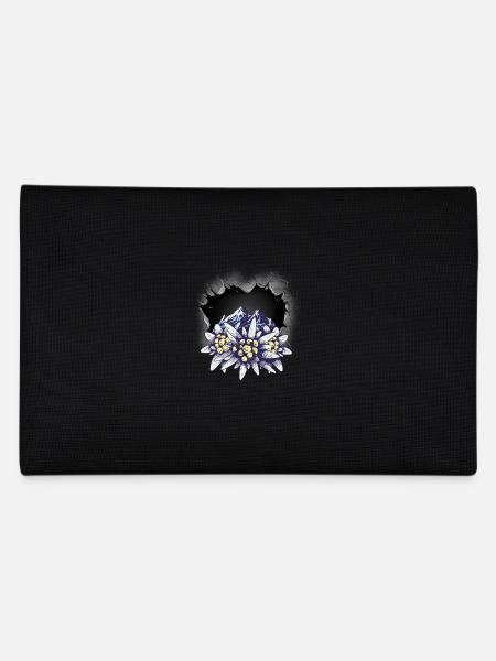 Mountain Mountains Tyrol Austria Switzerland Mountain Flowers - Pencil Case - black - Back