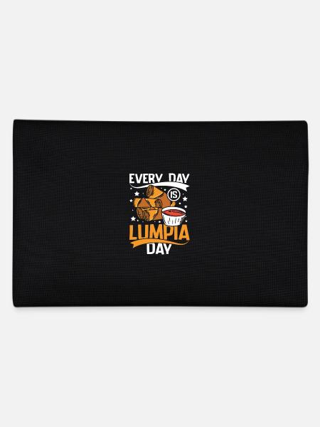 Every day is Lumpia day - Pencil Case - black - Back