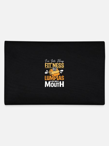 I'm into fitness fit'ness all Lumpias in my mouth - Pencil Case - black - Back
