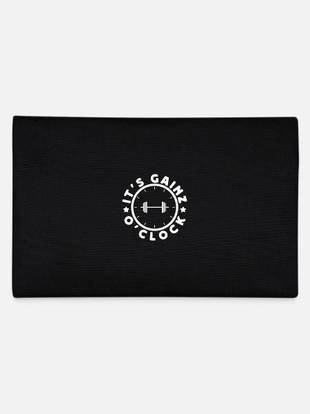 Bodybuilder de dynamophilie C’est Gainz O ́clock Gym - Trousse - noir - Dos