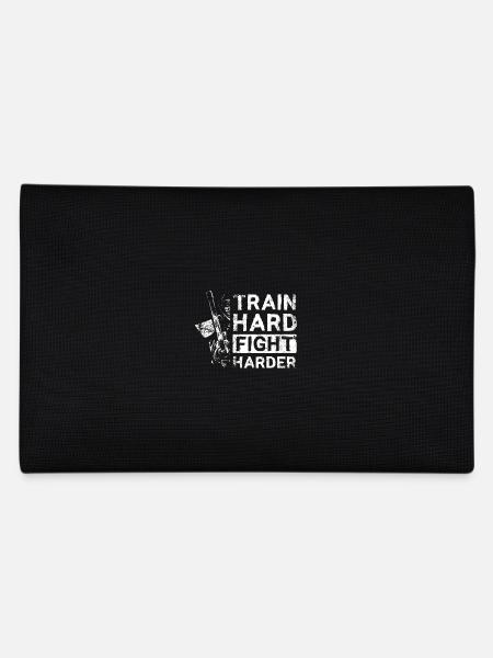 Train hard fight harder Kendo - Pencil Case - black - Back