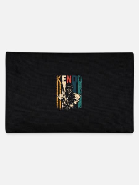 Retro Vintage Kendo - Pencil Case - black - Back