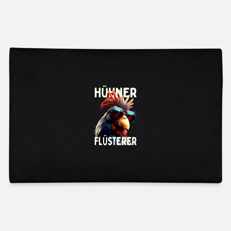 Hühner Flüsterer Hahn Chicken Daddy Landwirt Huhn - Federtasche - Schwarz