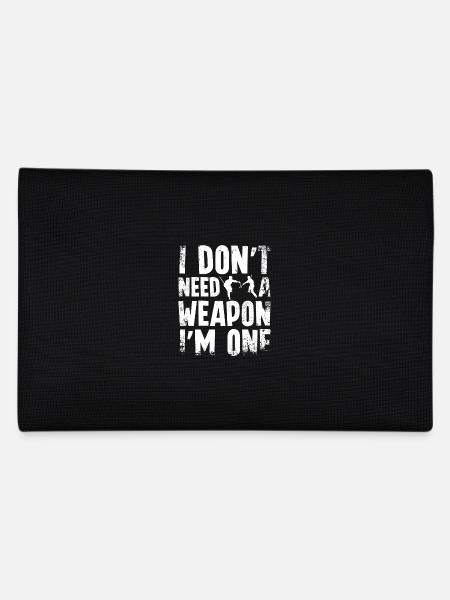 I don't need a weapon I'm one Escrima - Pencil Case - black - Back