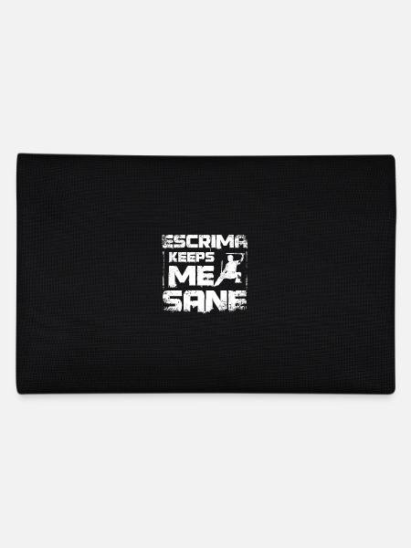 Escrima keeps me sane - Pencil Case - black - Back