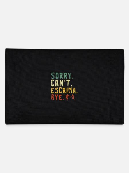 Sorry Can't Escrima Bye - Federtasche - Schwarz - Hinten