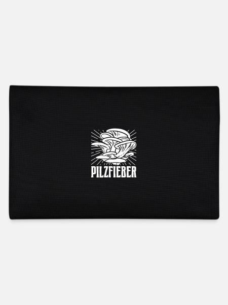 Morchelpilze Pilzfieber Pilzjäger - Federtasche - Schwarz - Hinten