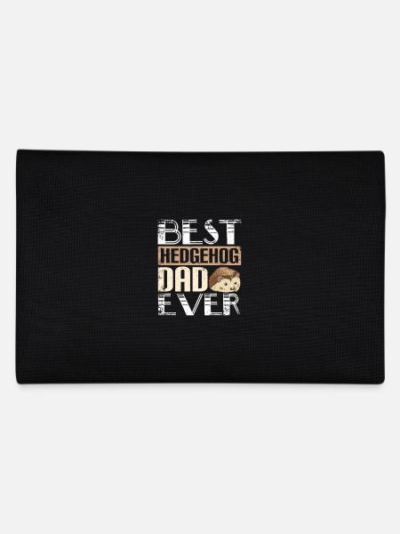 Best hedgehog dad ever - Pencil Case - black - Back