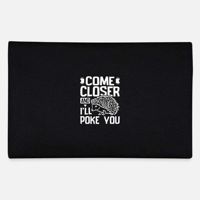 Funny come closer and I'll poke you hedgehog Pencil Case