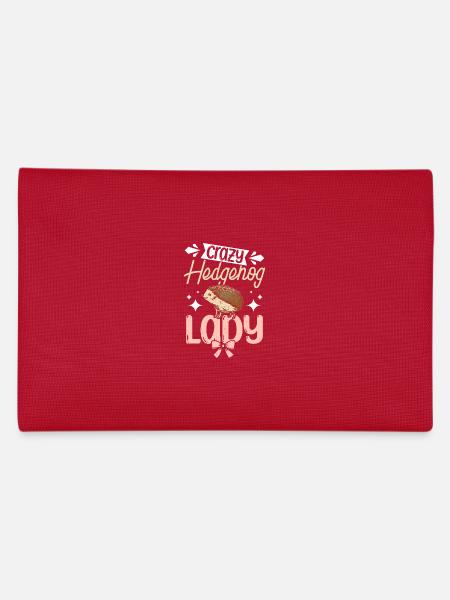 Crazy Hedgehog Lady - Federtasche - Rot - Hinten