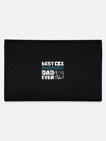 Best raccoon dad ever - Pencil Case - black - Back
