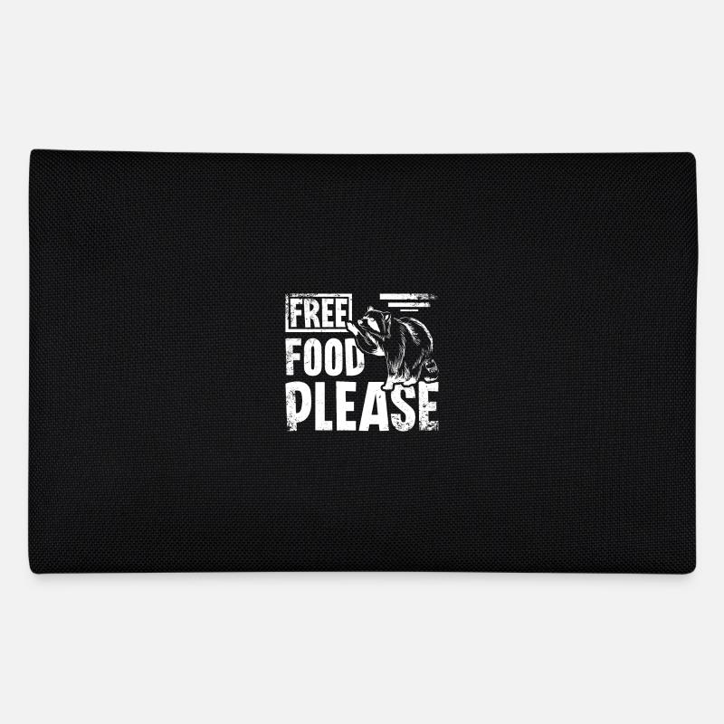 Free food please raccoon Federtasche