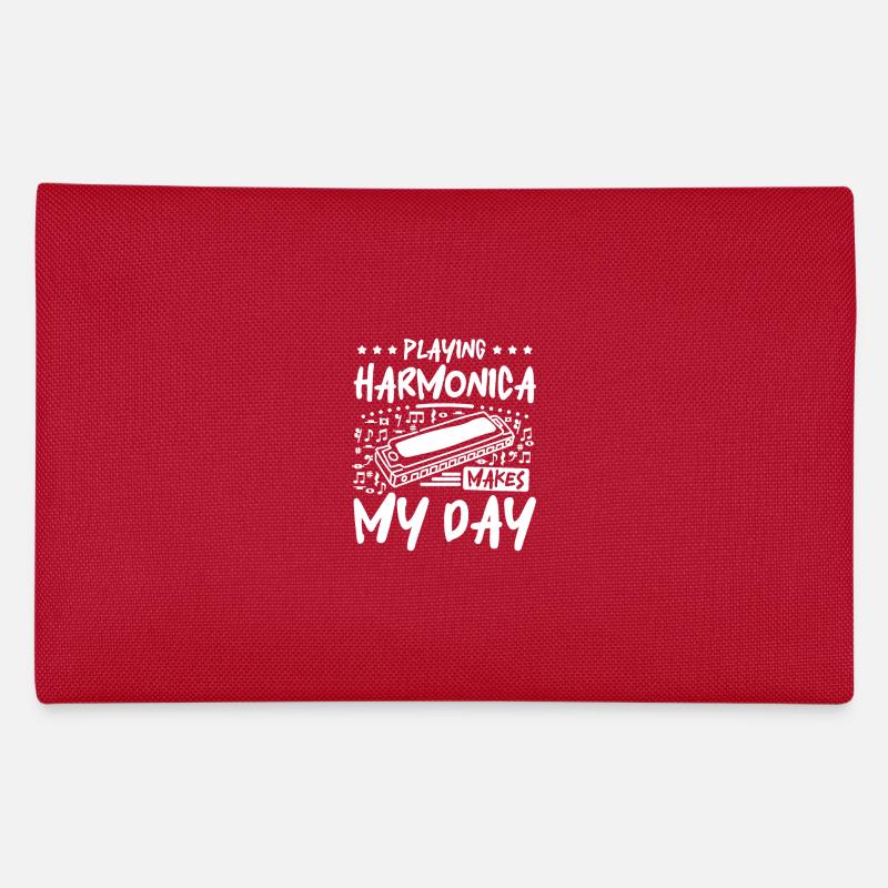 Playing harmonica makes my day Federtasche