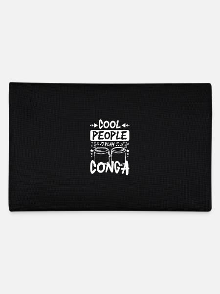 Cool people play conga - Federtasche - Schwarz - Hinten