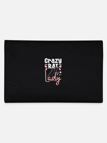 Crazy rat lady - Federtasche - Schwarz - Hinten