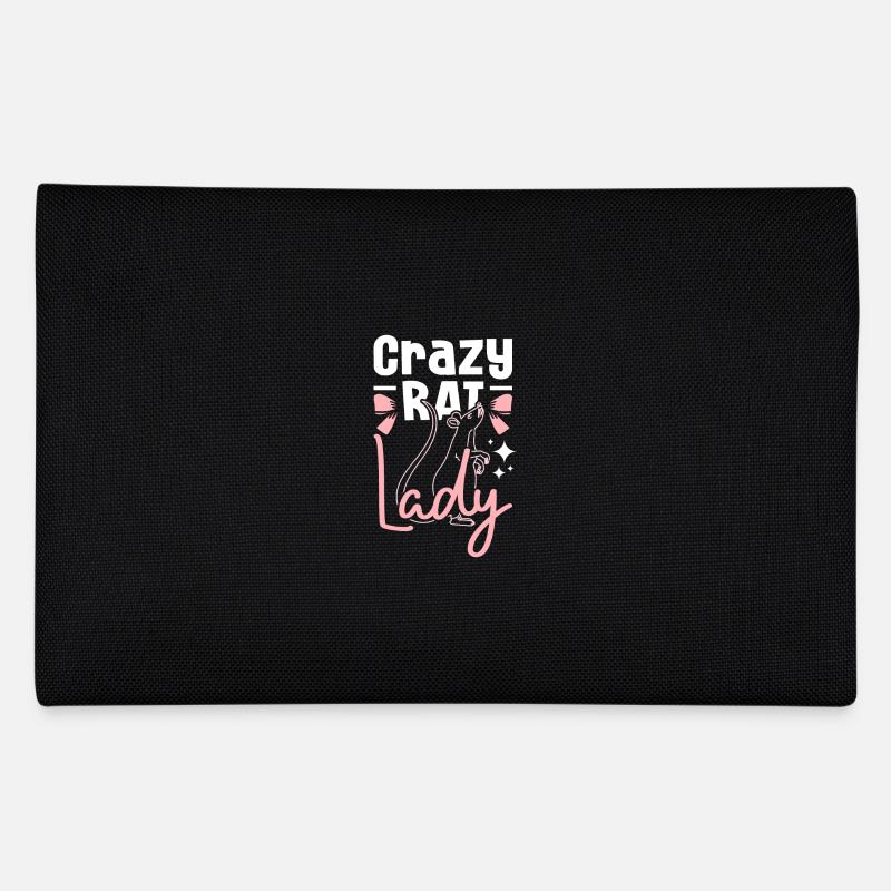 Crazy rat lady - Federtasche - Schwarz