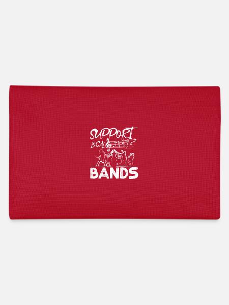 Support local bands - Pencil Case - red - Back