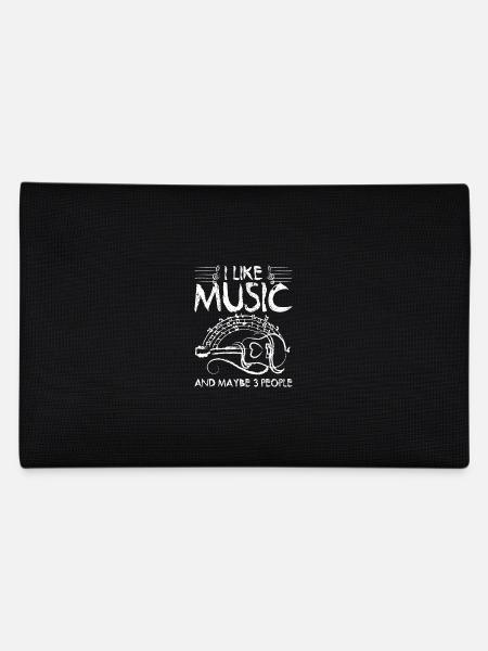 J’aime la musique et peut-être 3 personnes - Trousse - noir - Dos