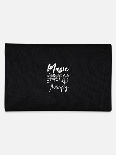 La musique est ma thérapie - Trousse - noir - Dos