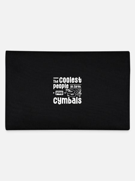The coolest people on earth play cymbals - Pencil Case - black - Back